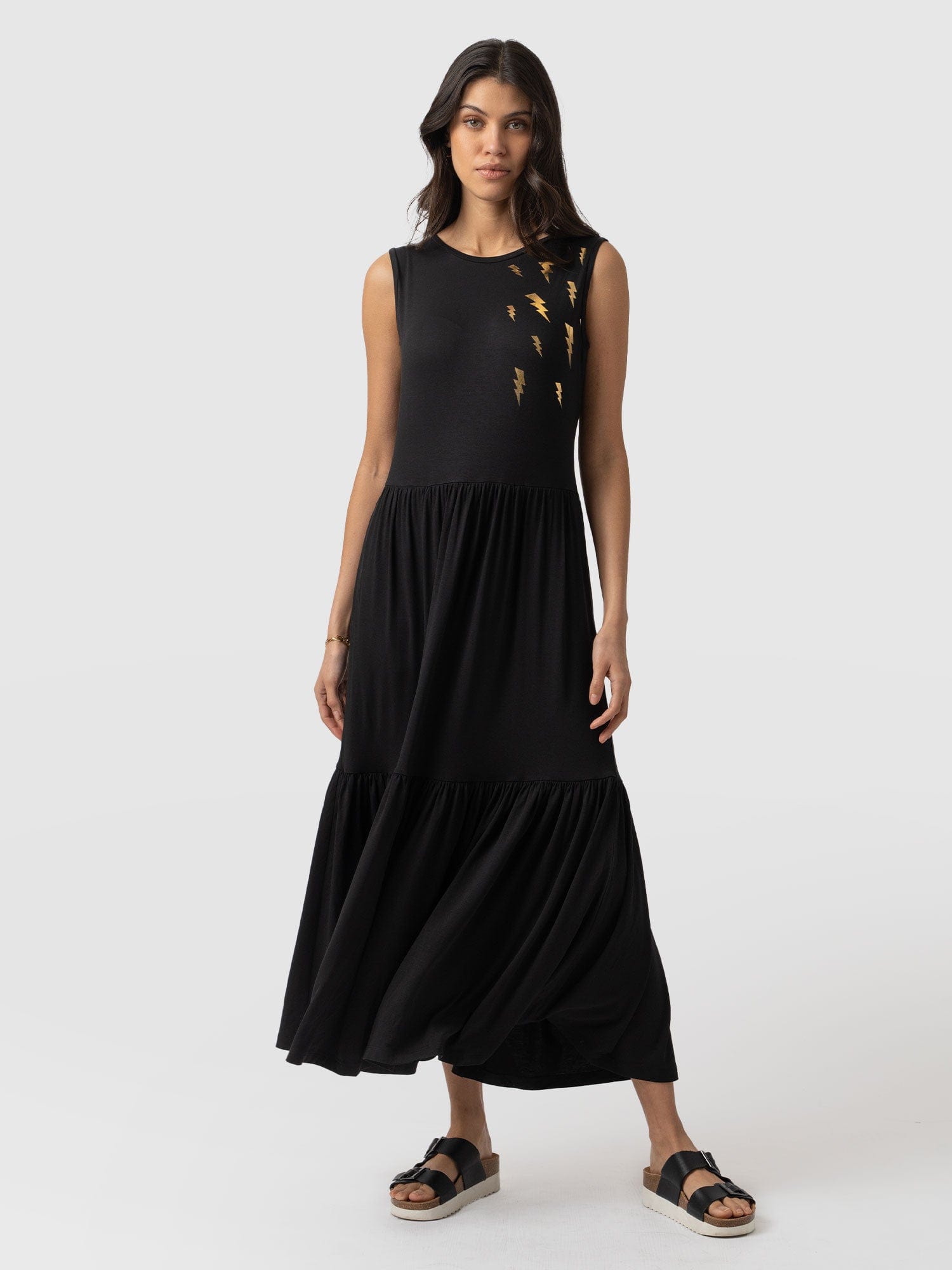 Greenwich Dress Black Lightning - Women's Dresses | Saint + Sofia® UK
